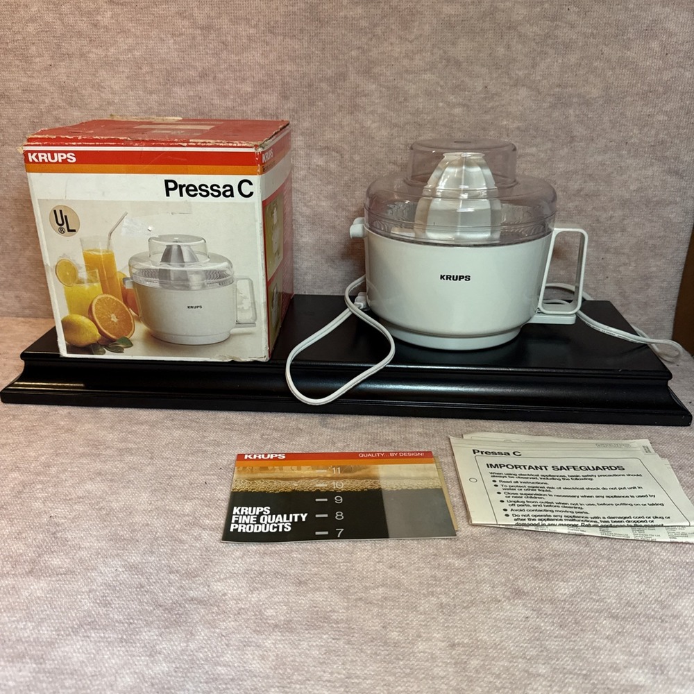 KRUPS Pressa C Citrus Fruit Juicer 22oz Model 252‎ Works Well